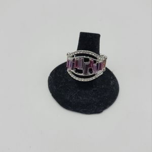 Paparazzi treasure chest charm purple rhinestone ring